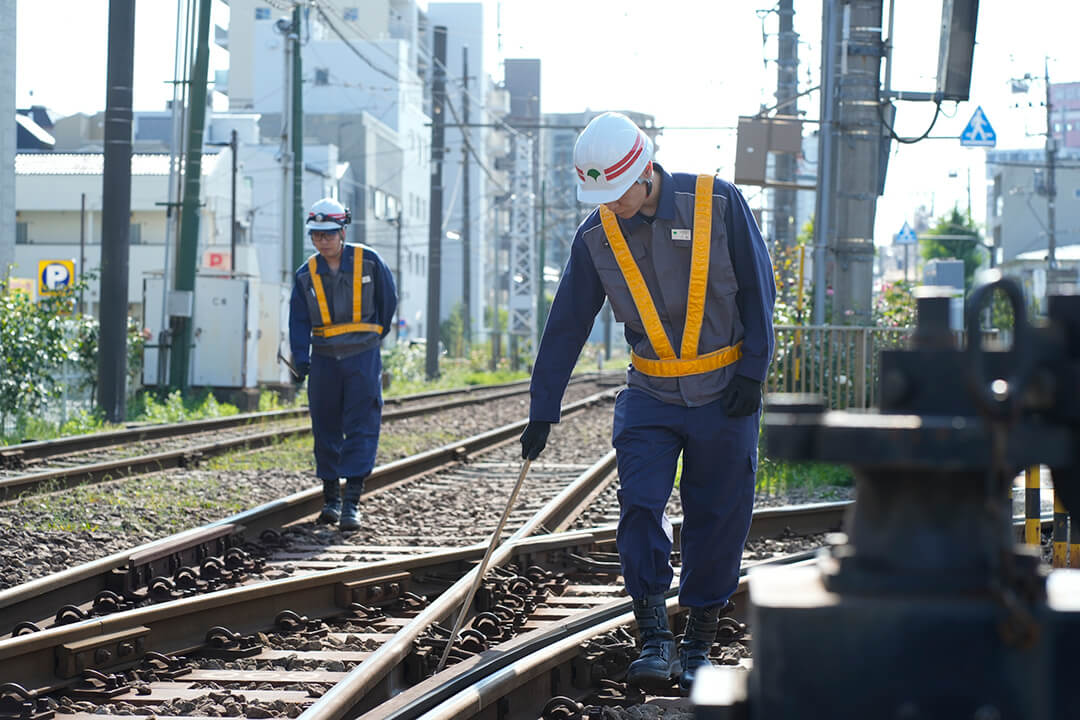 レールの音から異常の有無を判断